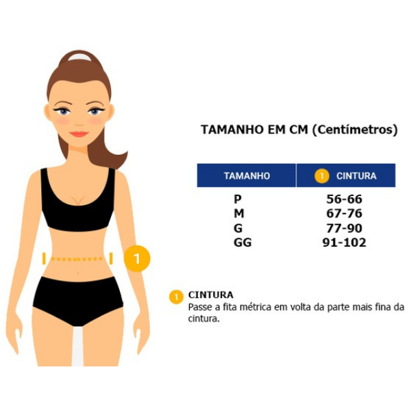 Cinta Shorts Slim Redutora de Medidas